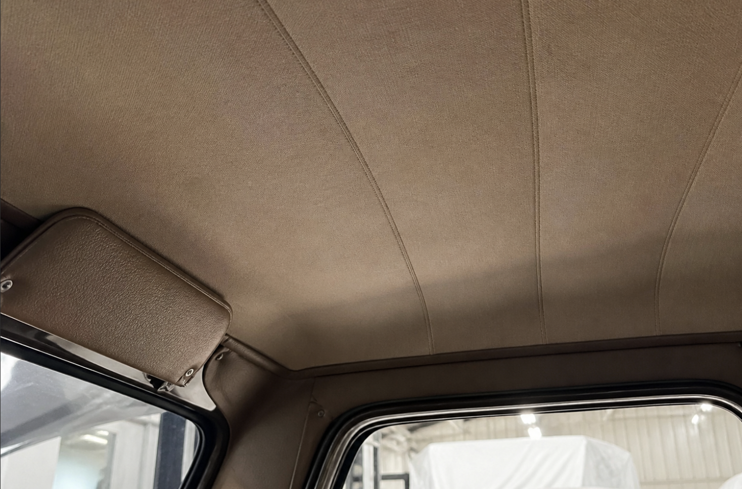 Replaced cab headliner with neat seams
