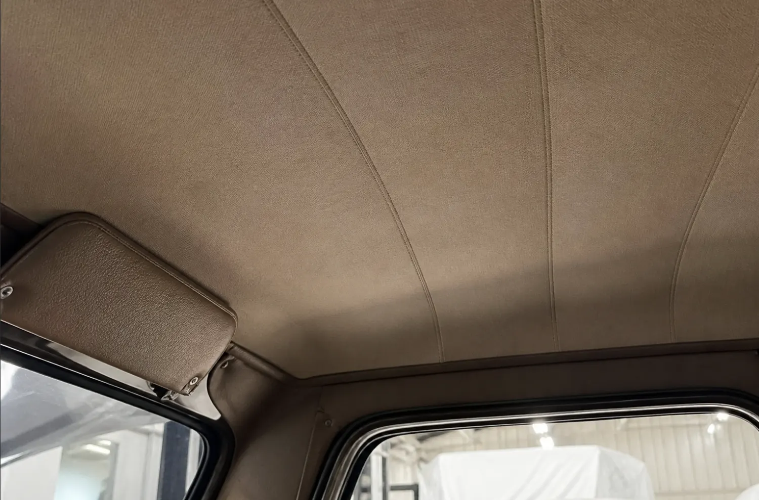 Replaced cab headliner with neat seams
